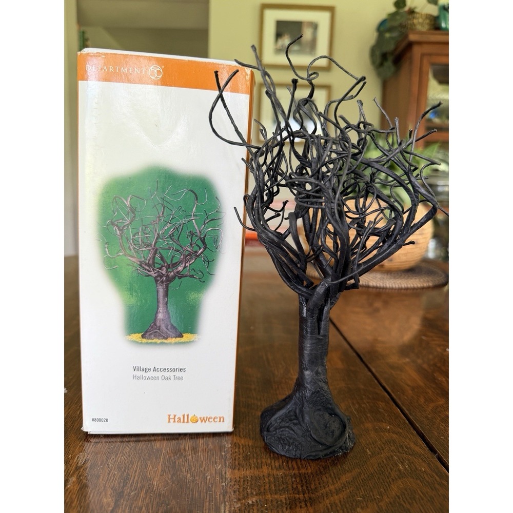 Dept 56 Halloween Oak Tree #800028 Accessory Village Decor 2008 In Box